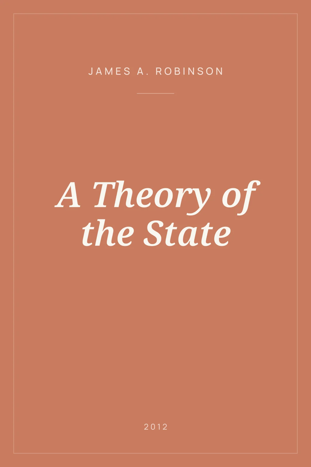 Portada de A Theory of the State
