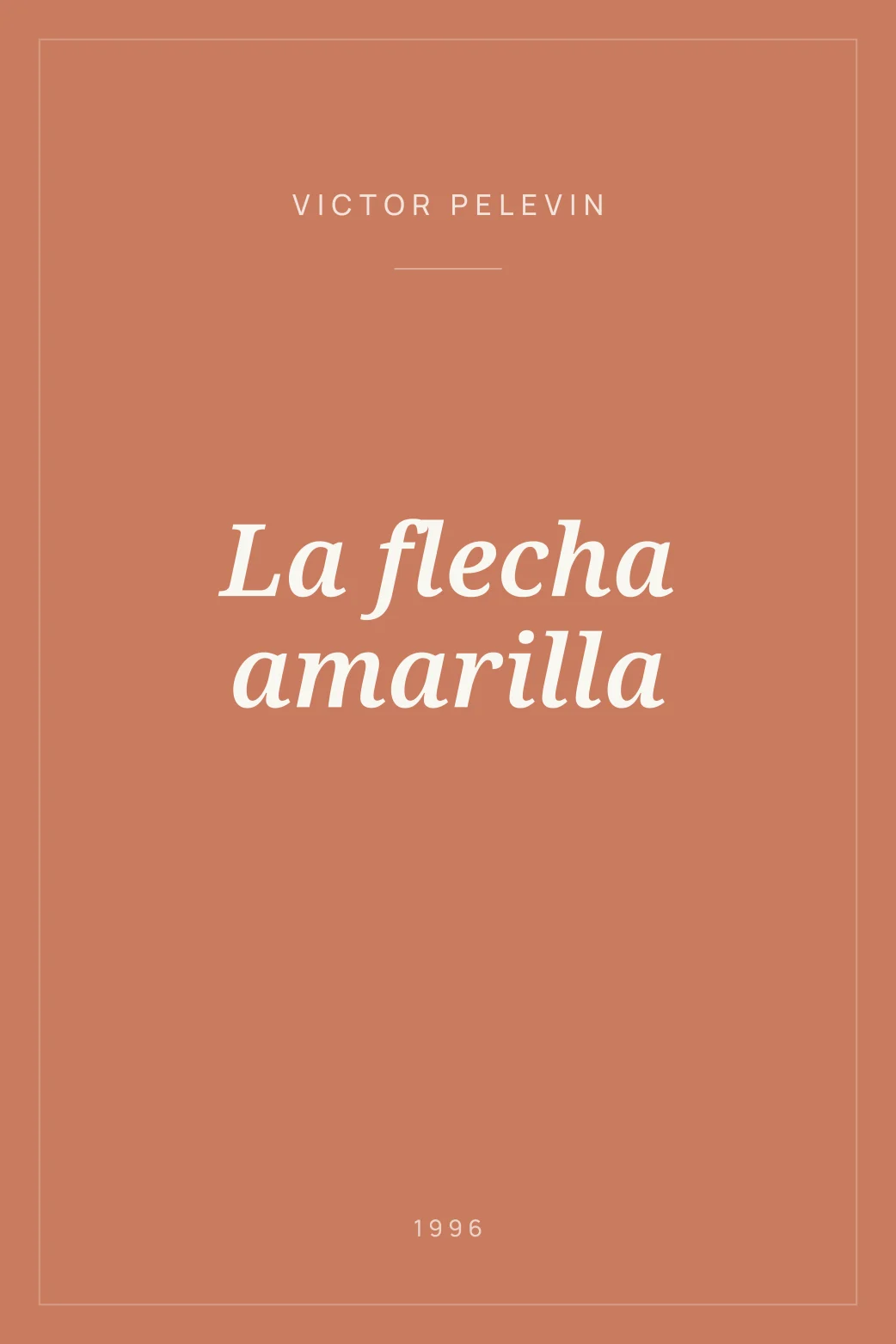 Portada de La flecha amarilla