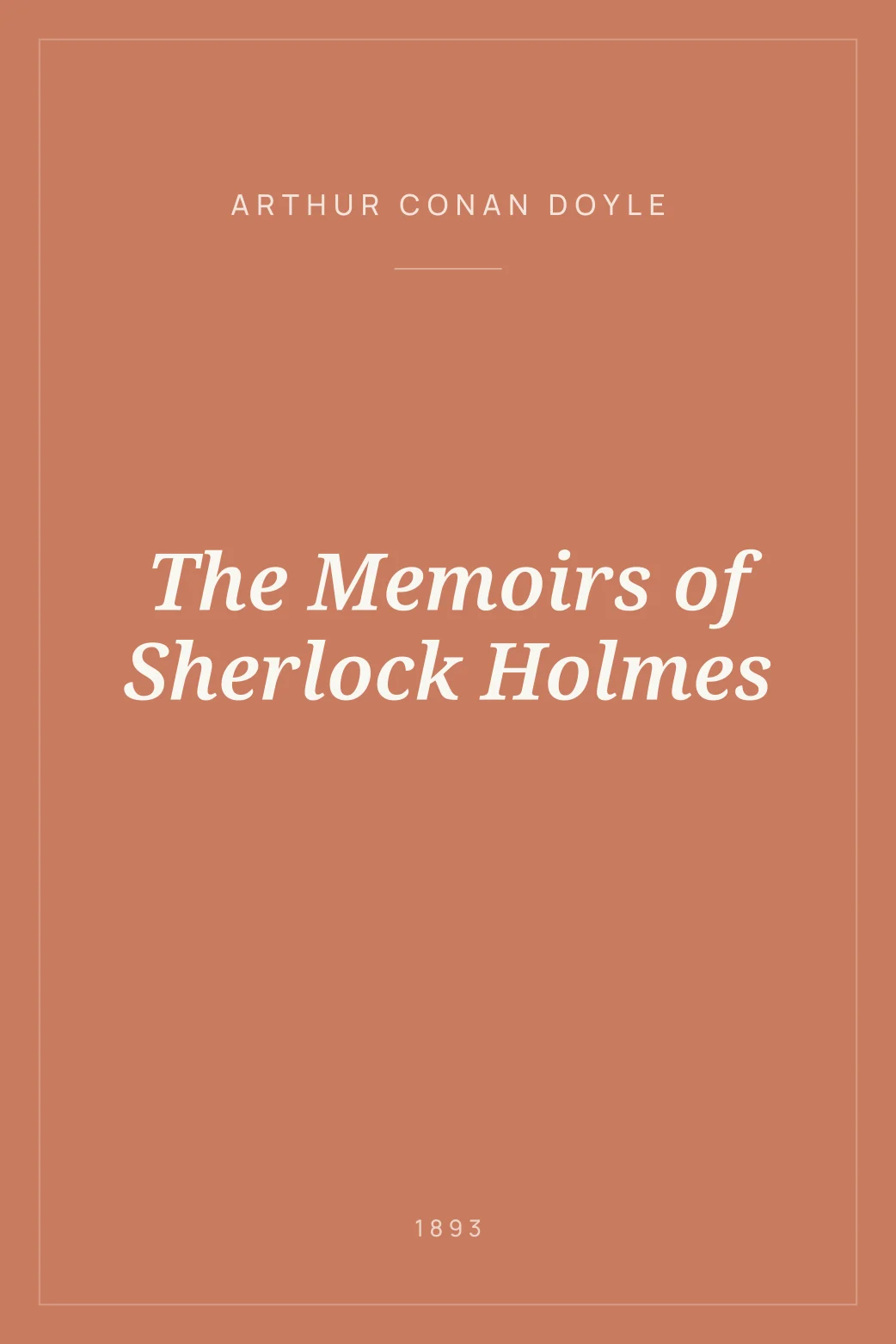 Portada de The Memoirs of Sherlock Holmes