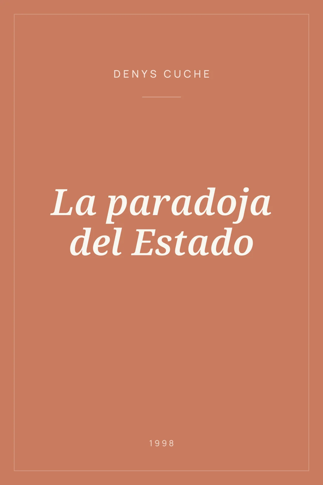 Portada de La paradoja del Estado