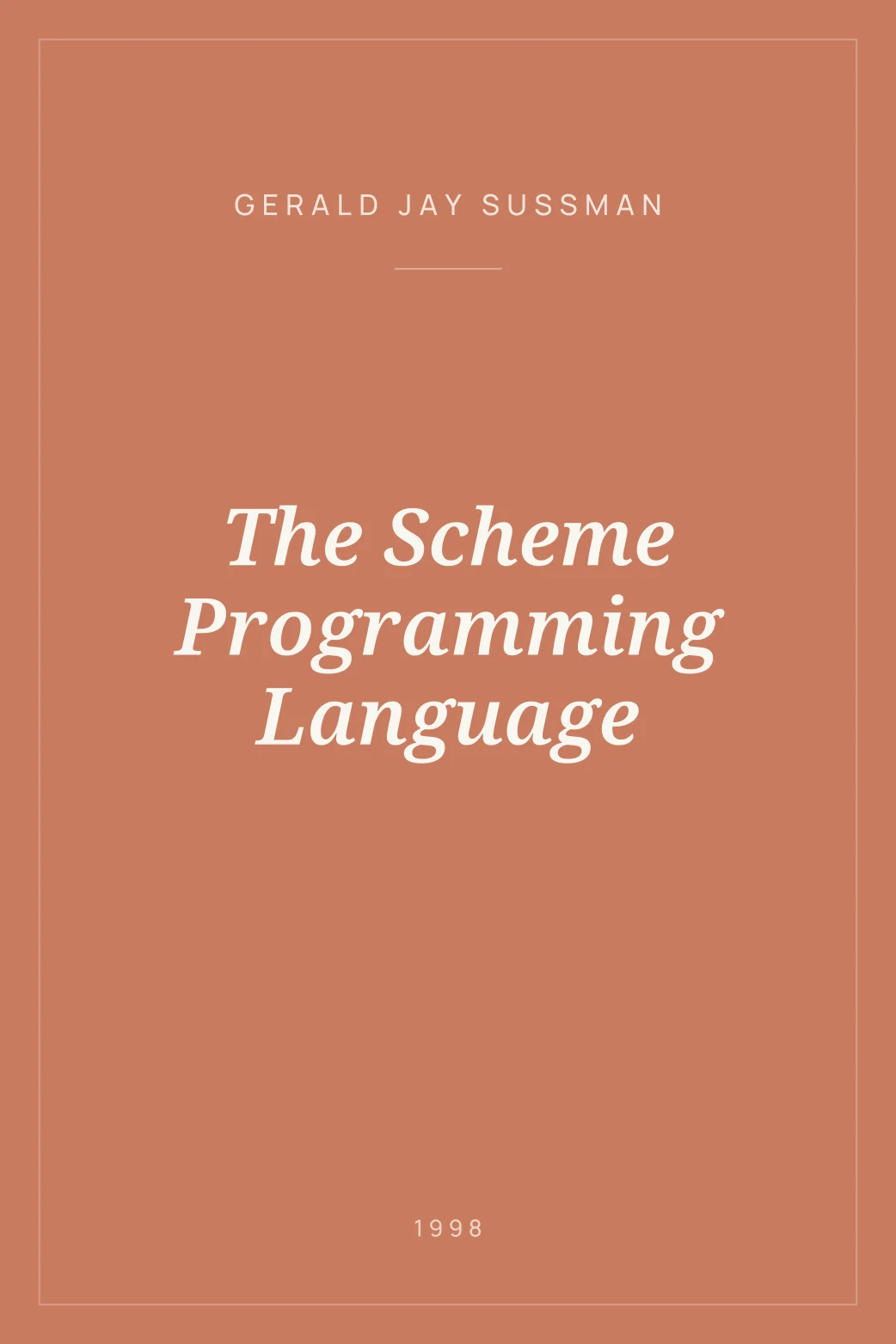 Portada de The Scheme Programming Language