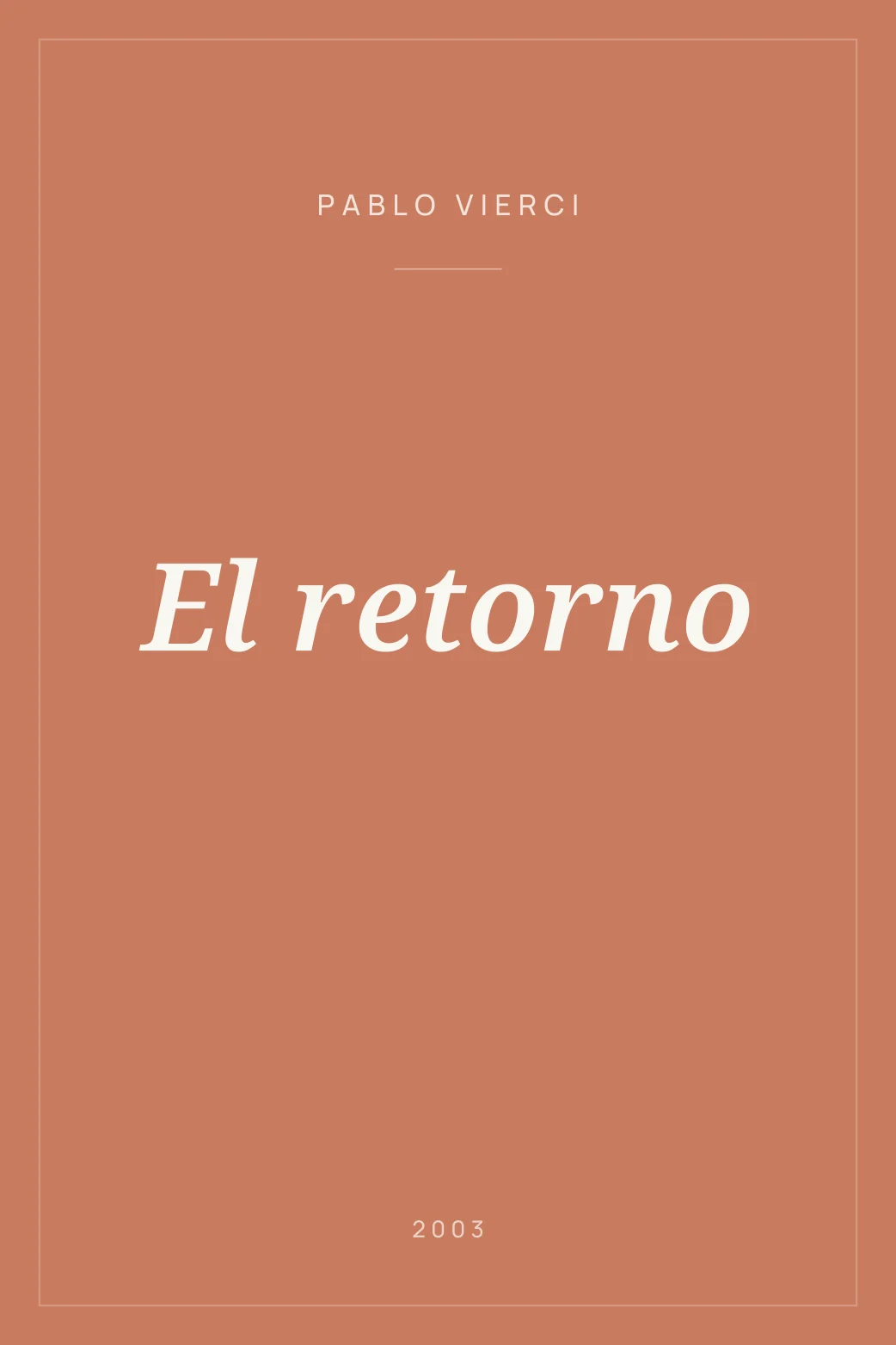 Portada de El retorno