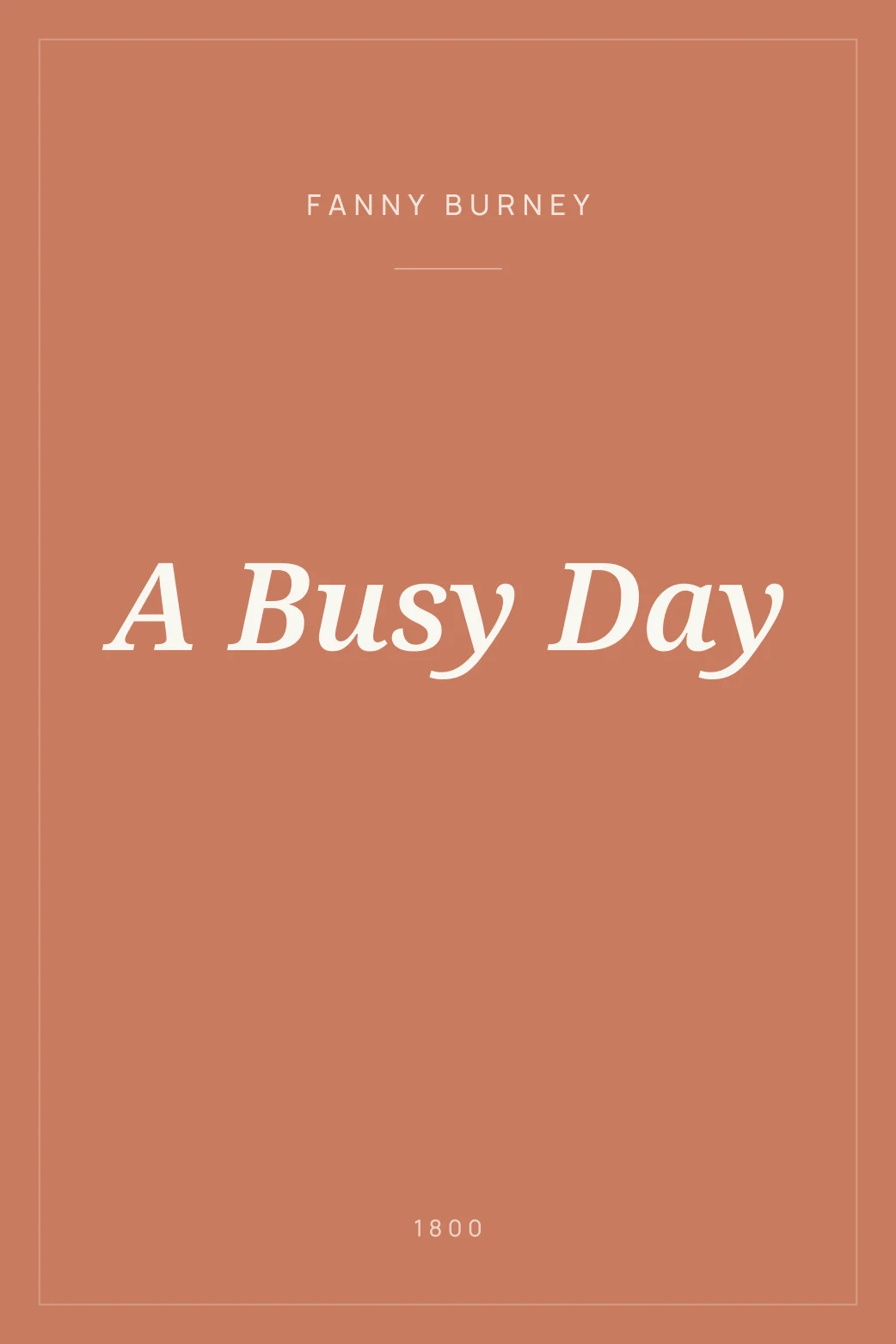 Portada de A Busy Day