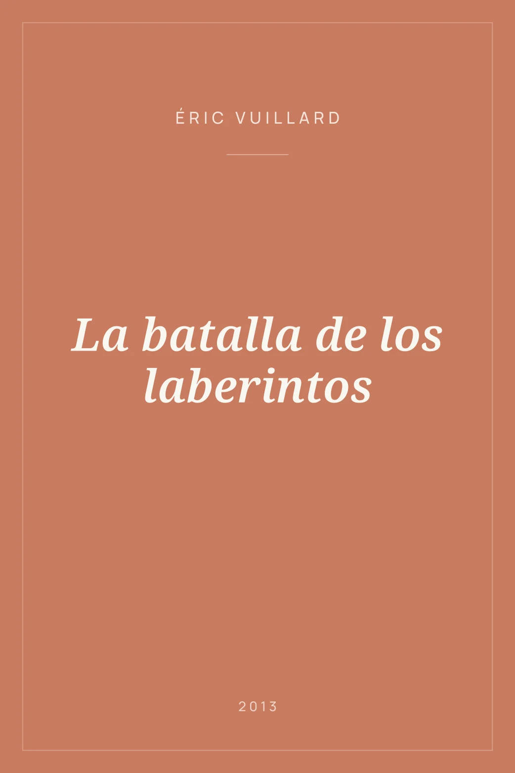 Portada de La batalla de los laberintos