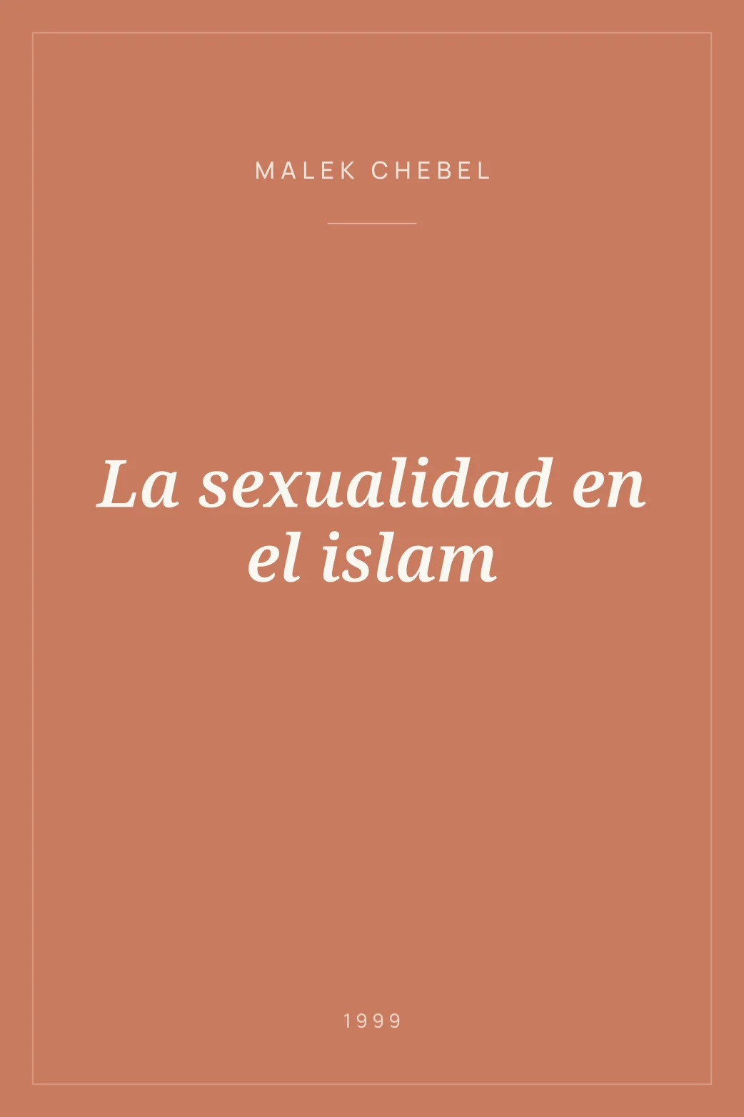 Portada de La sexualidad en el islam