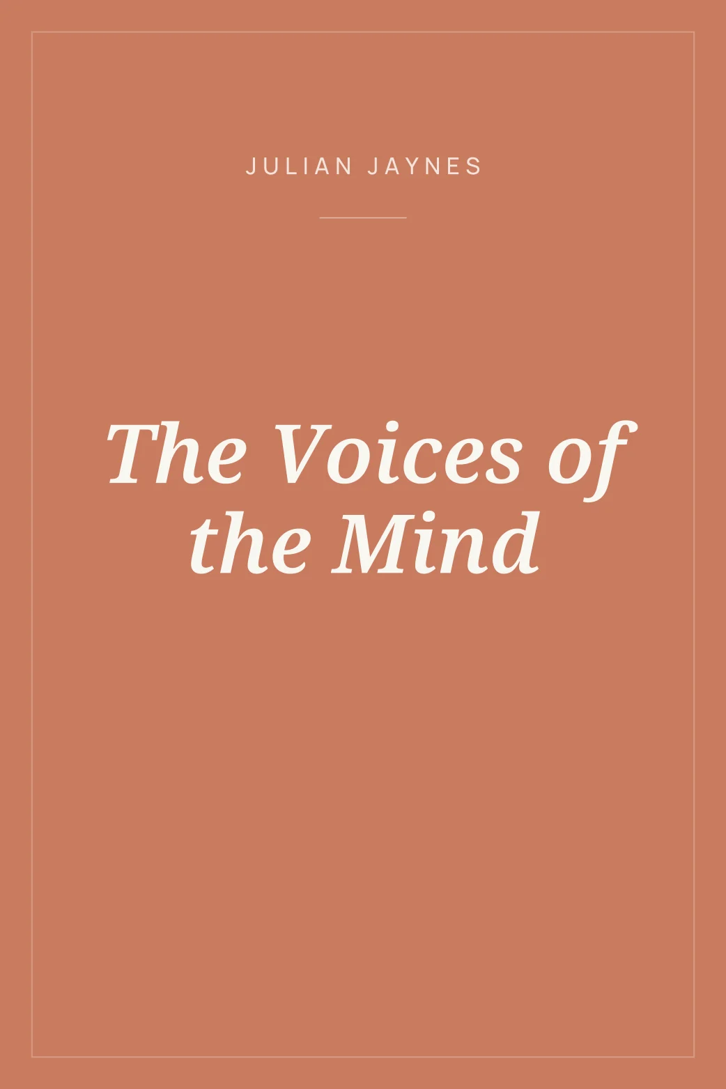 Portada de The Voices of the Mind