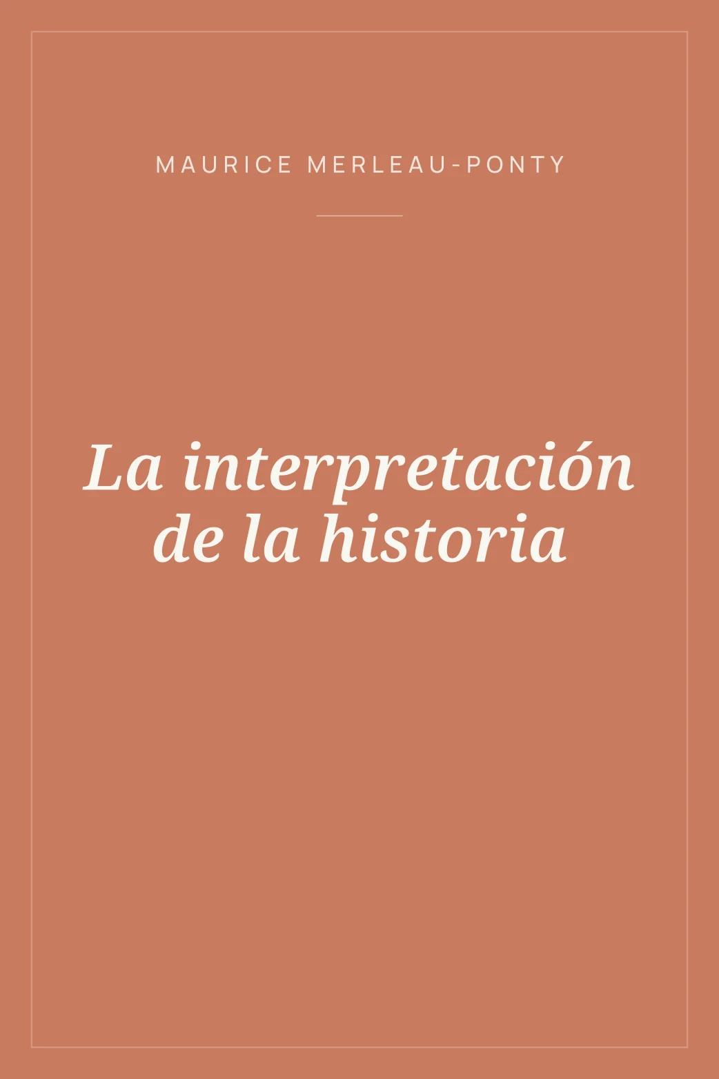 Portada de La interpretación de la historia