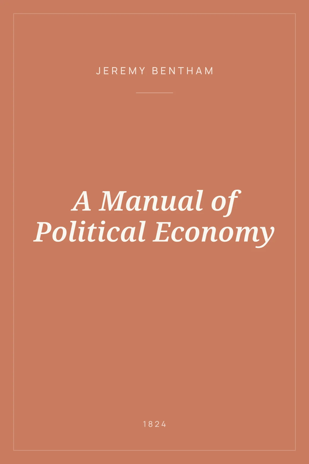 Portada de A Manual of Political Economy