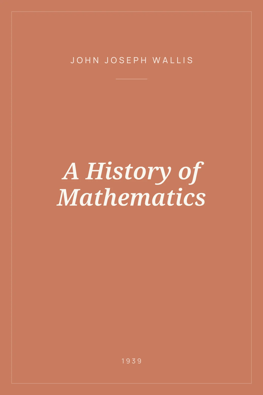 Portada de A History of Mathematics