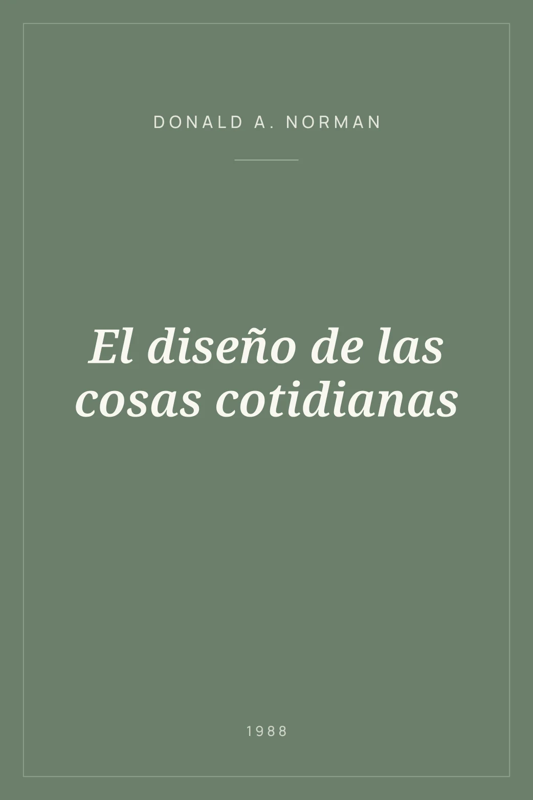 Portada de El diseño de las cosas cotidianas