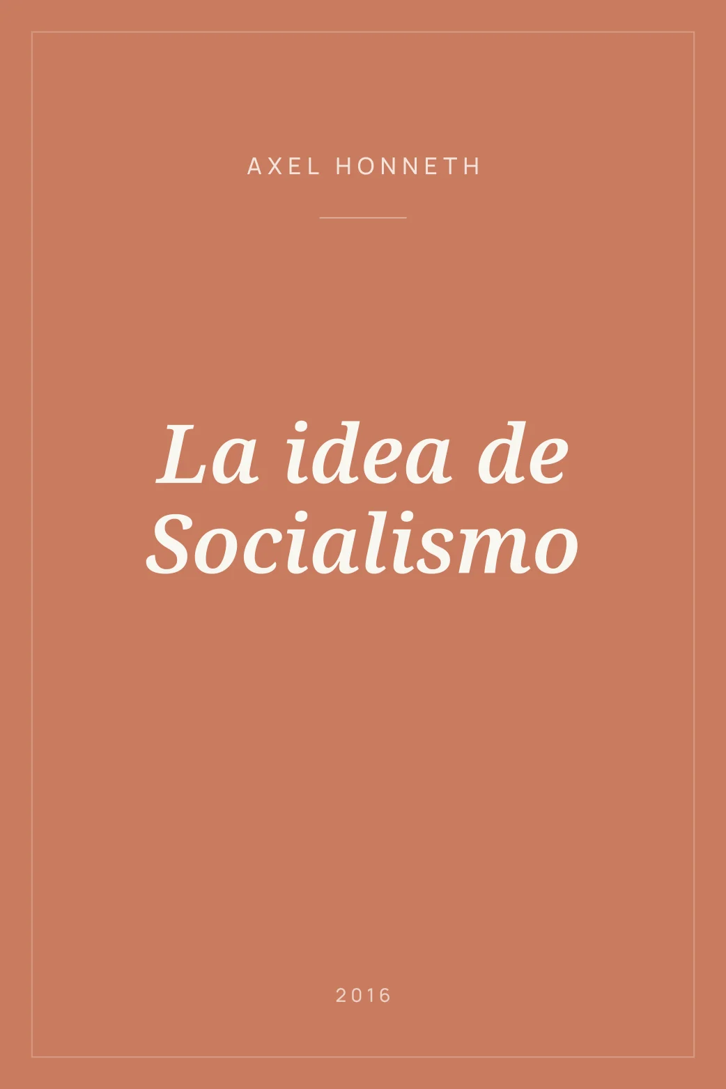 Portada de La idea de Socialismo