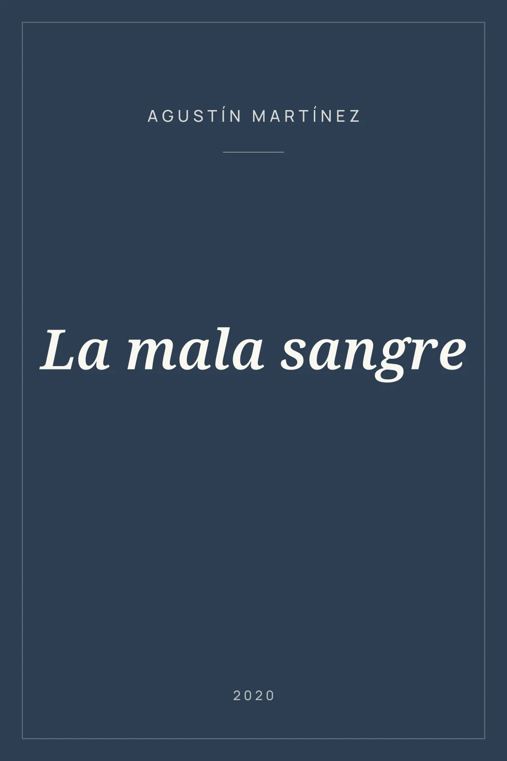 Portada de La mala sangre