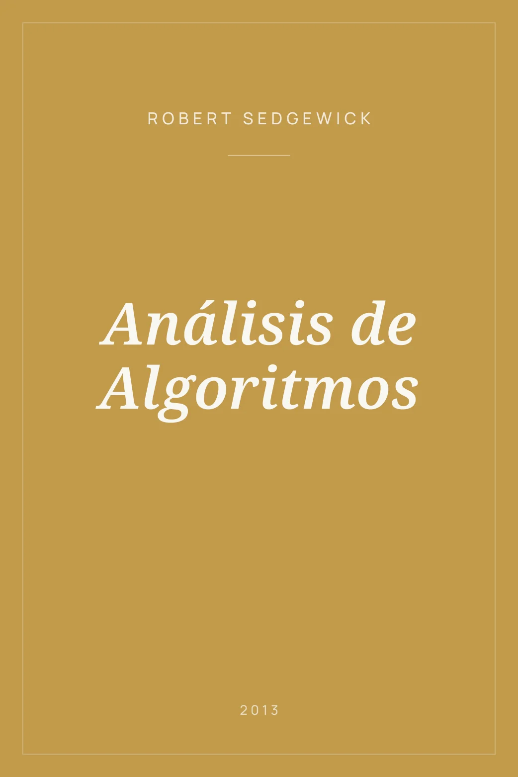 Portada de Análisis de Algoritmos