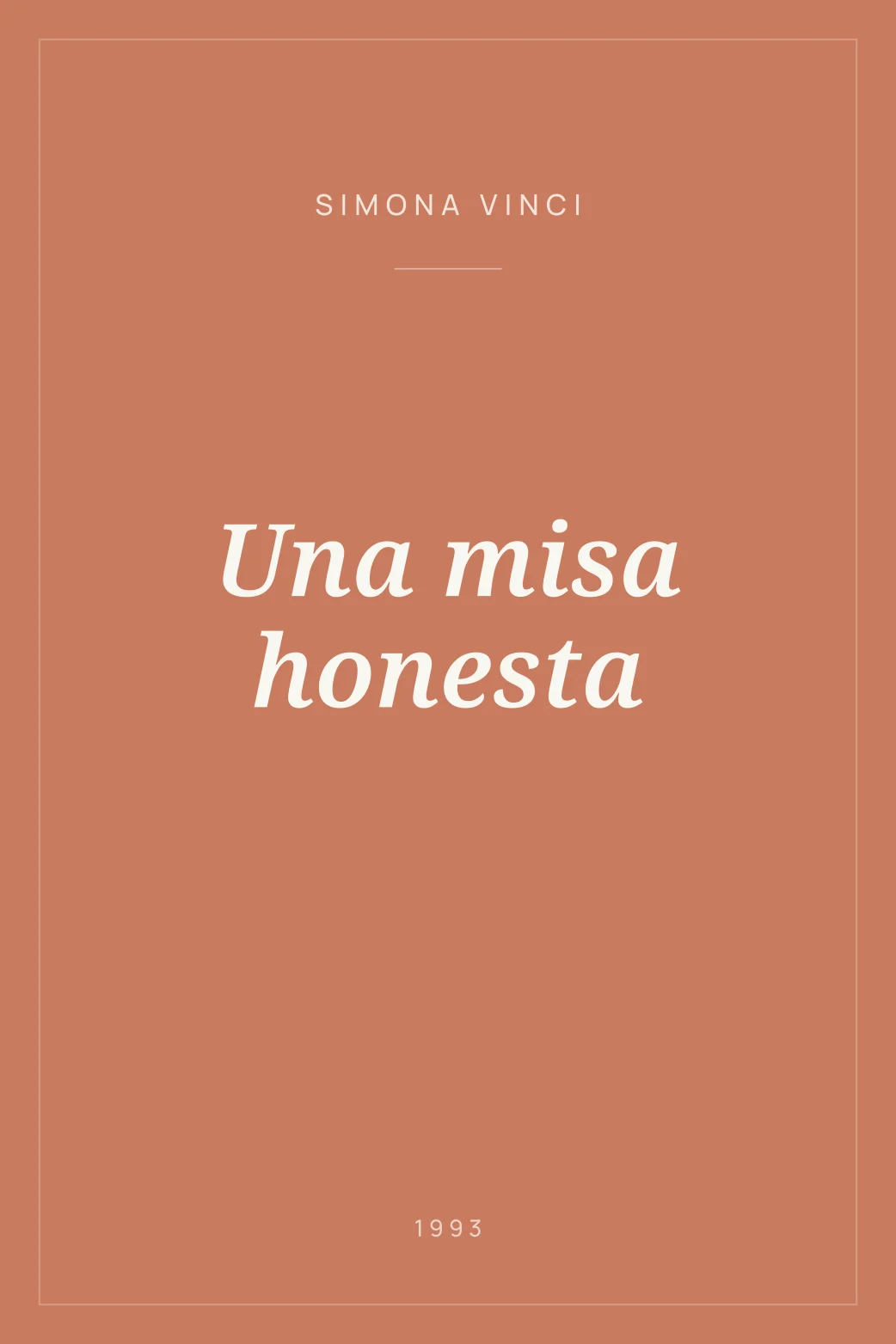 Portada de Una misa honesta