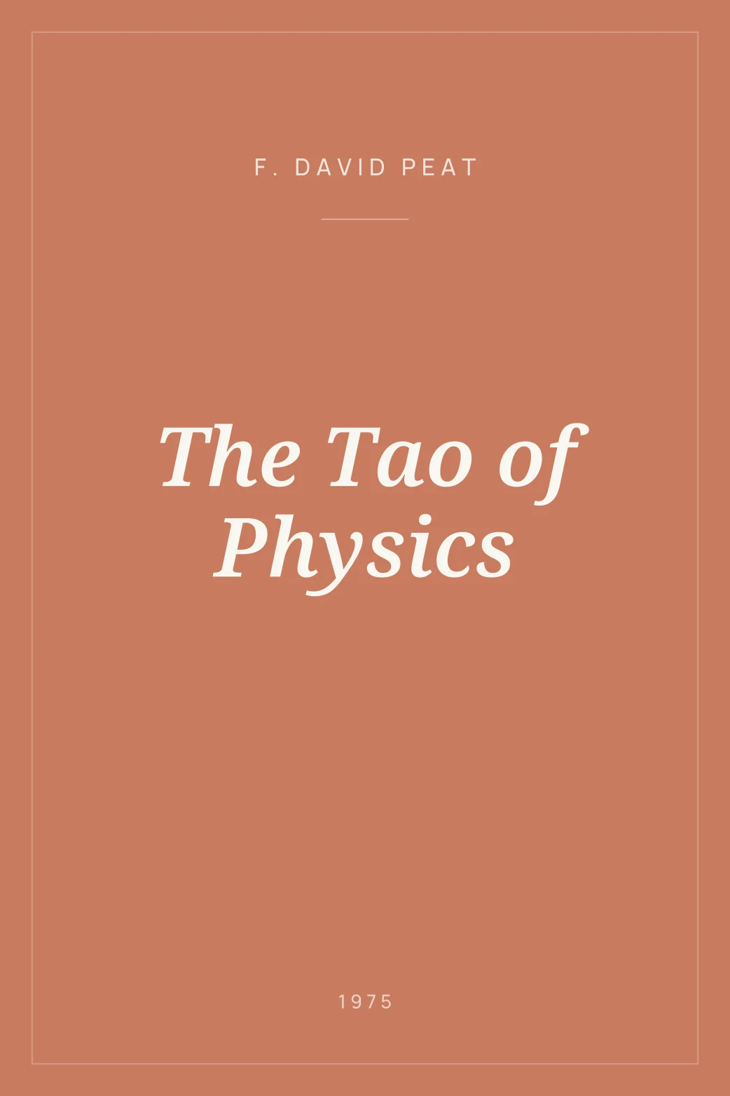 Portada de The Tao of Physics