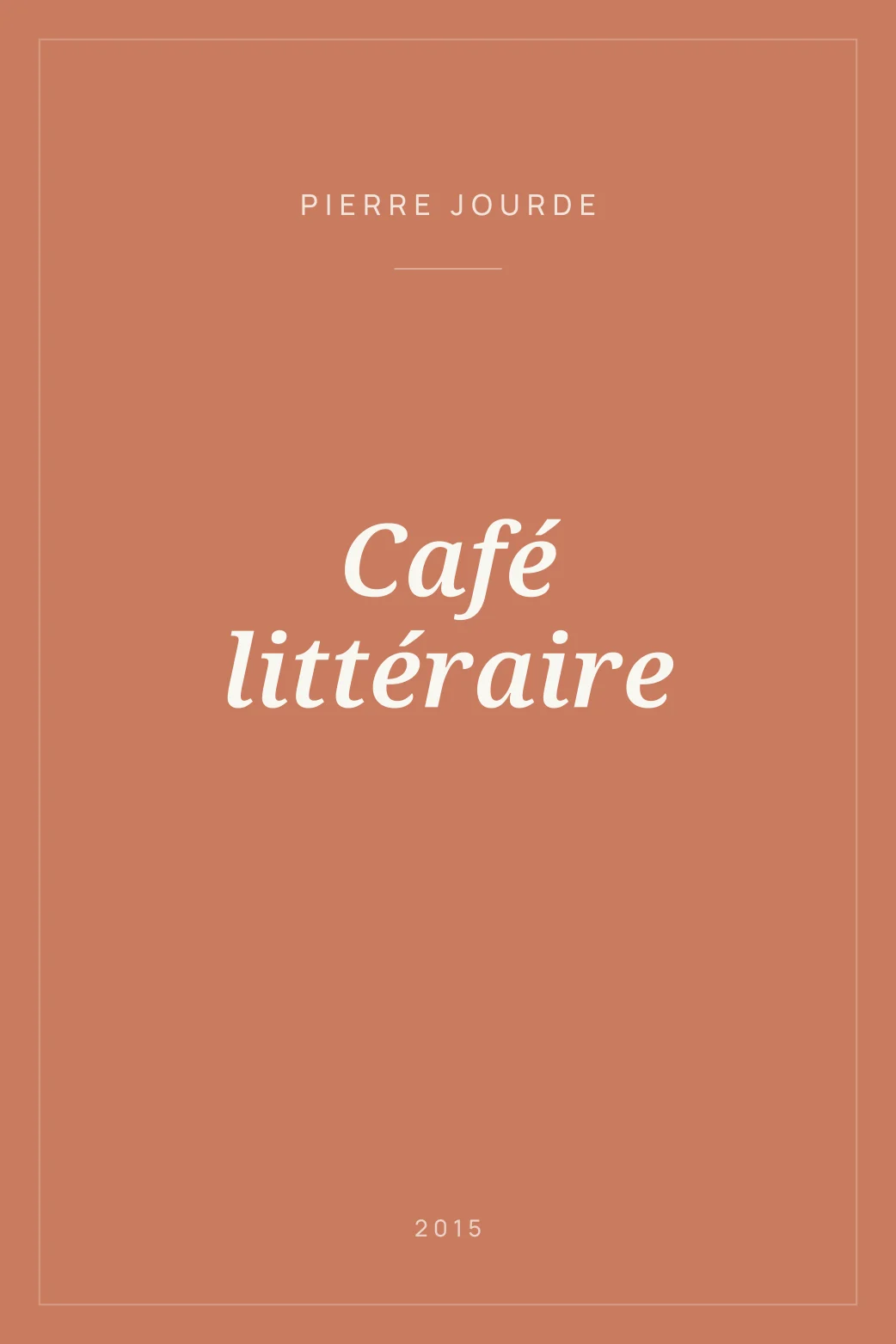 Portada de Café littéraire