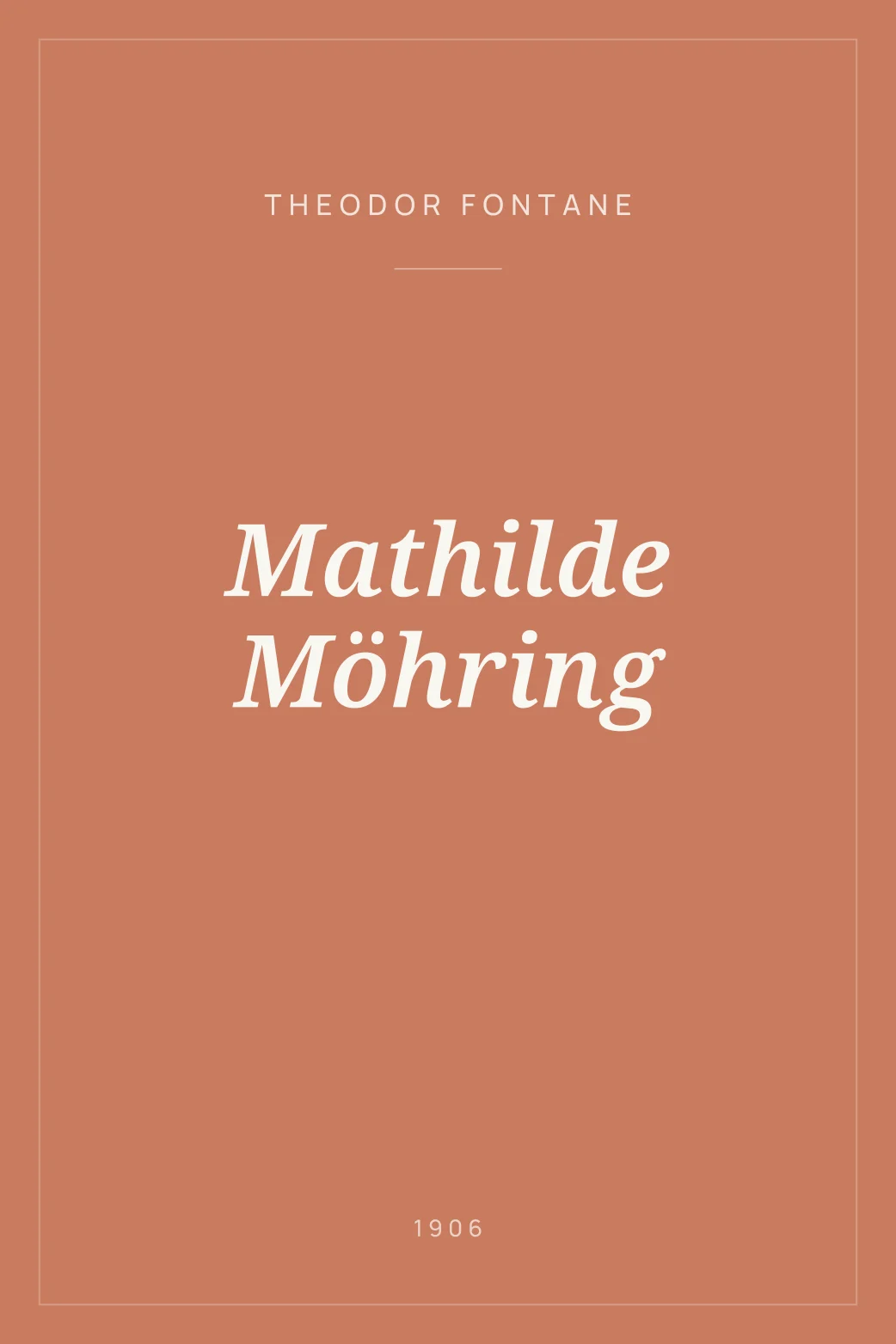 Portada de Mathilde Möhring
