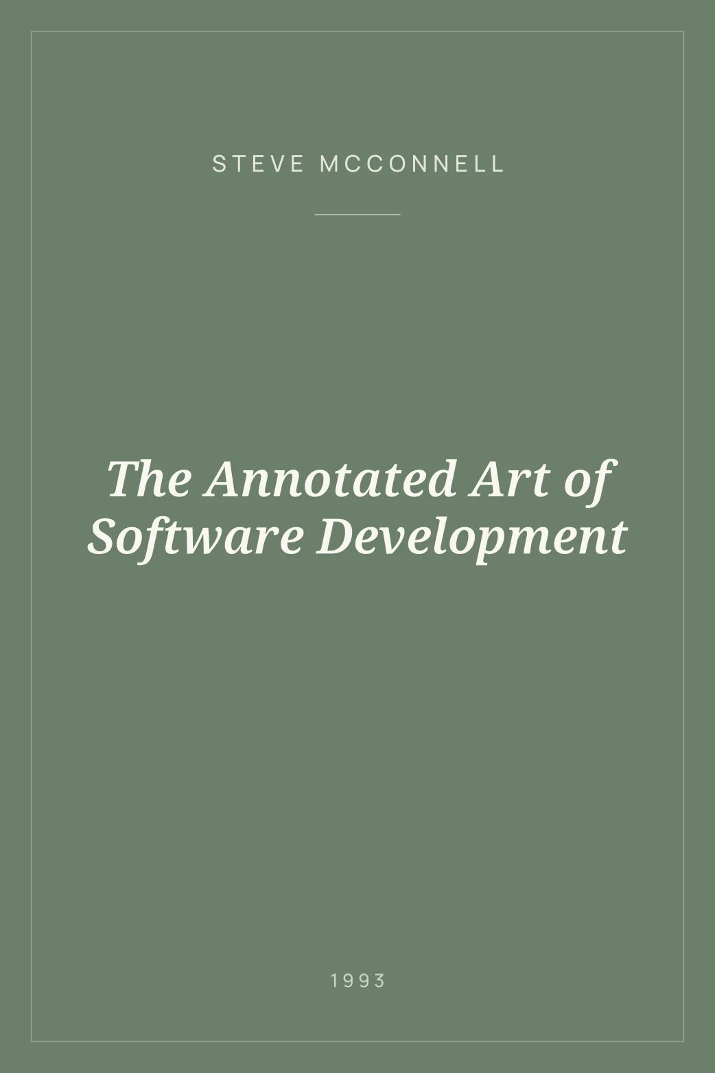 Portada de The Annotated Art of Software Development