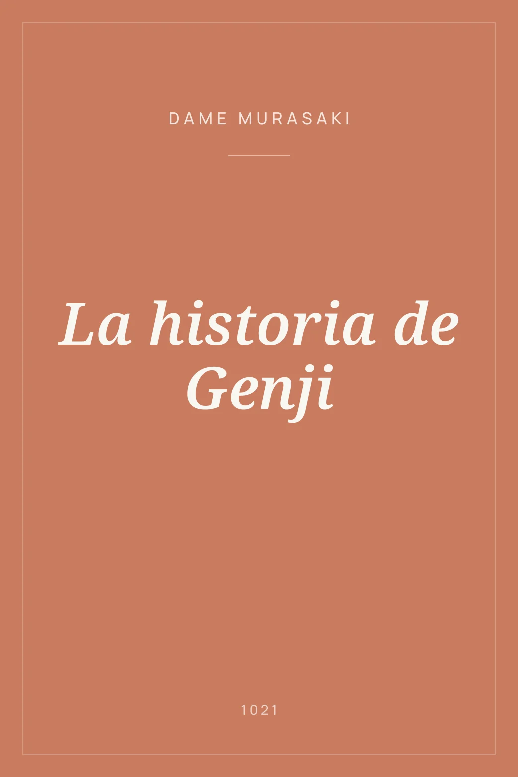 Portada de La historia de Genji