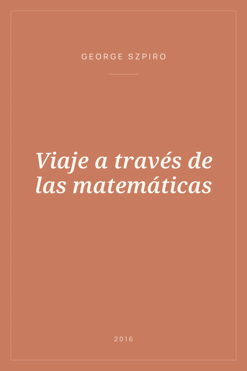 Portada de Viaje a través de las matemáticas