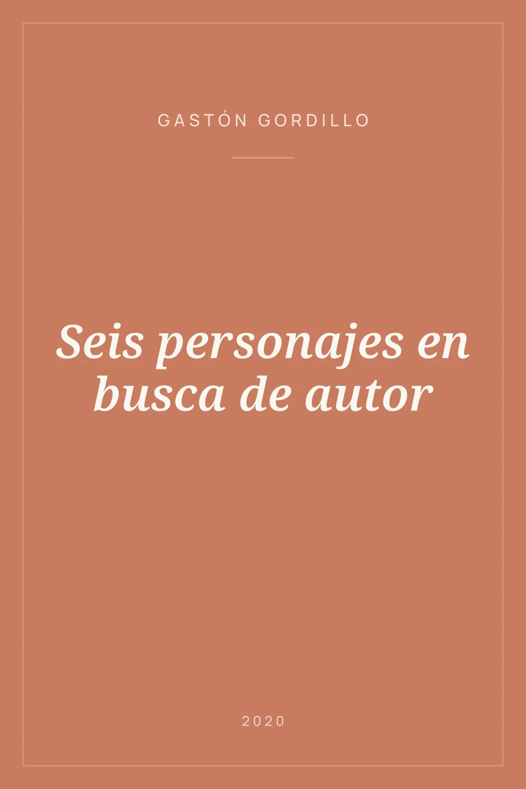 Portada de Seis personajes en busca de autor
