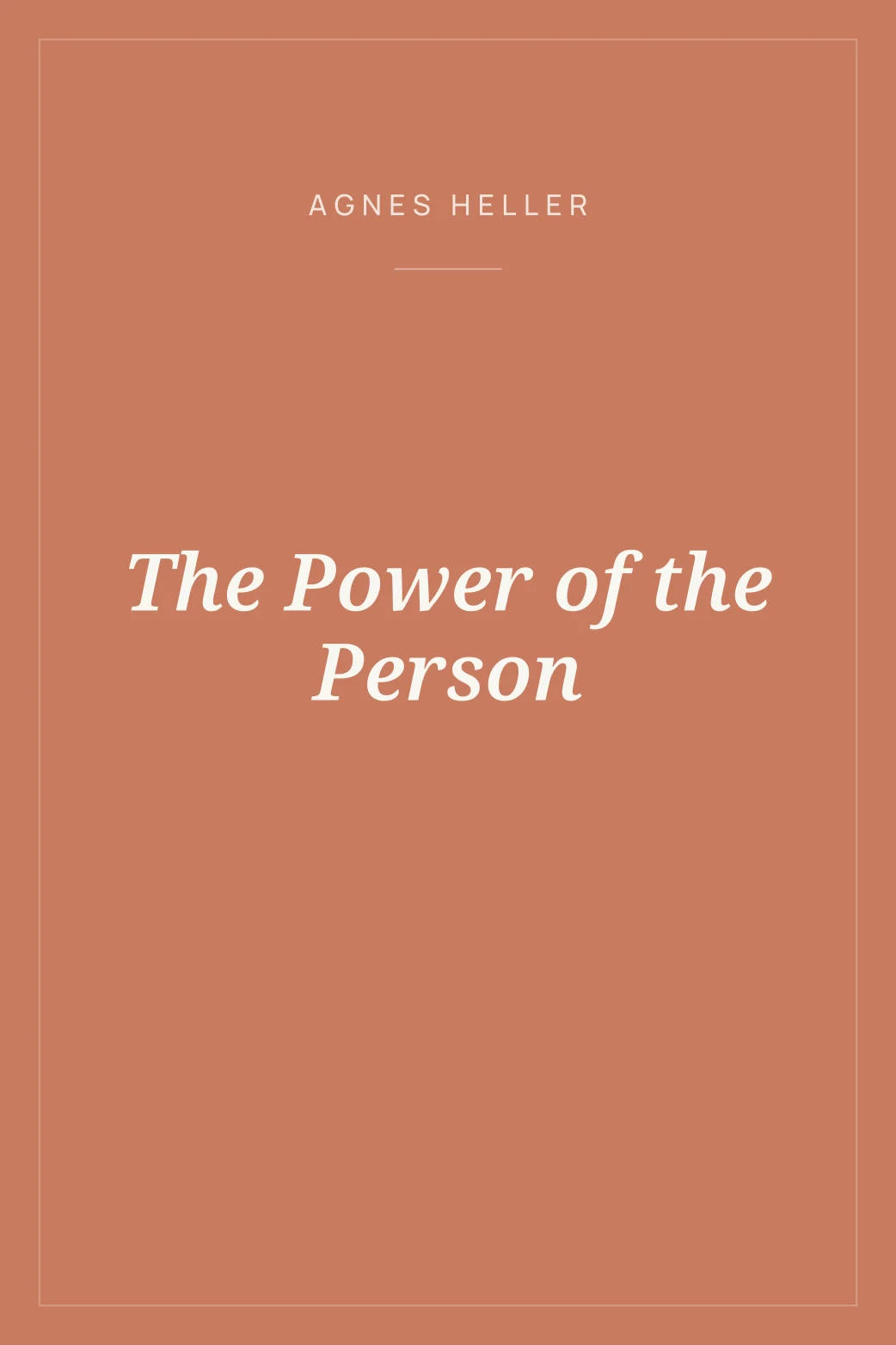 Portada de The Power of the Person