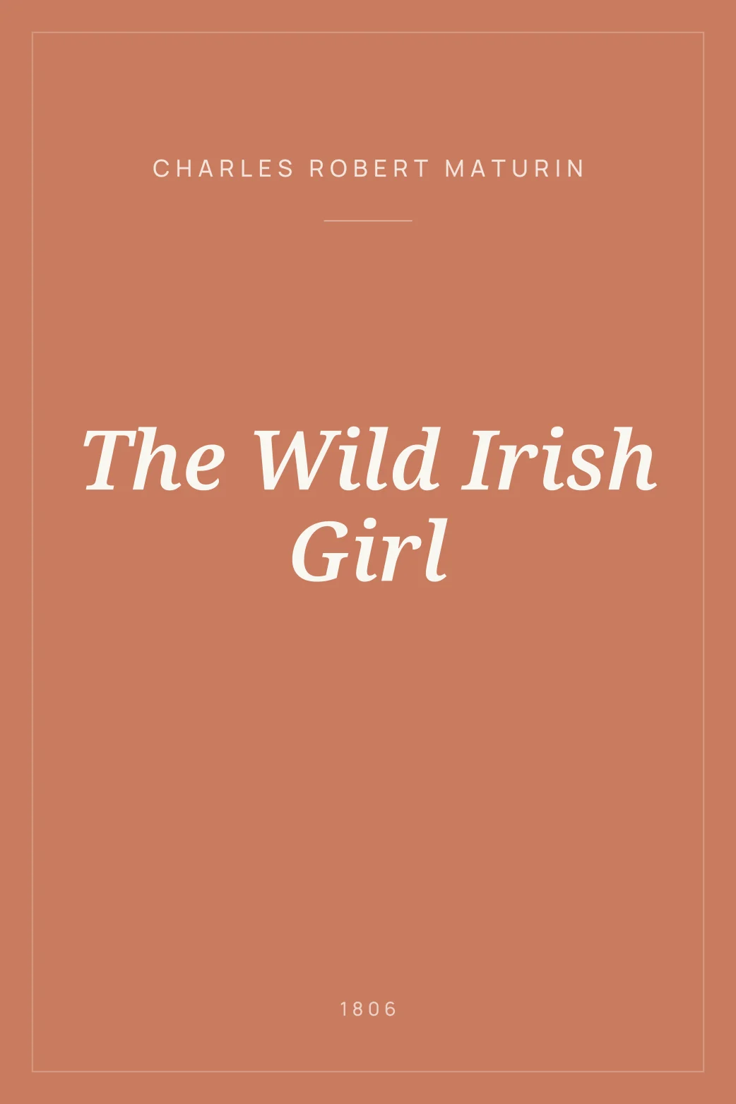 Portada de The Wild Irish Girl