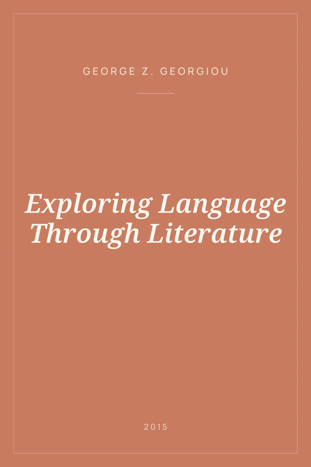 Portada de Exploring Language Through Literature