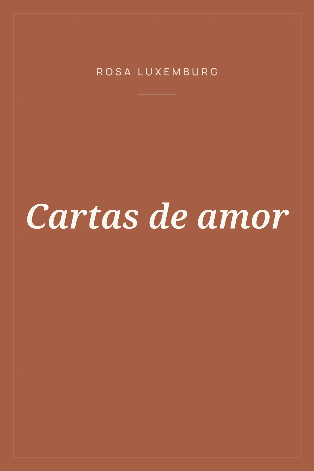 Portada de Cartas de amor