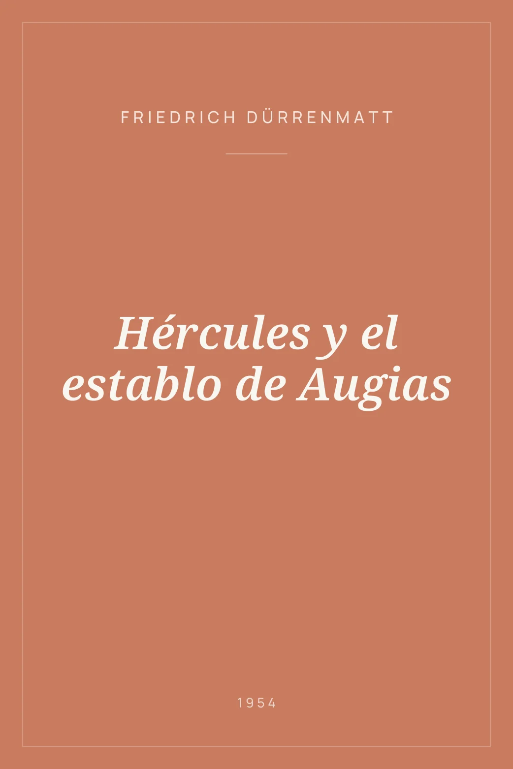 Portada de Hércules y el establo de Augias