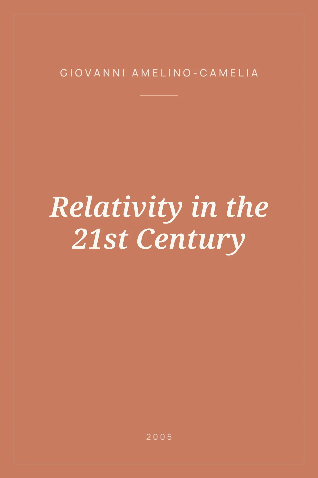 Portada de Relativity in the 21st Century