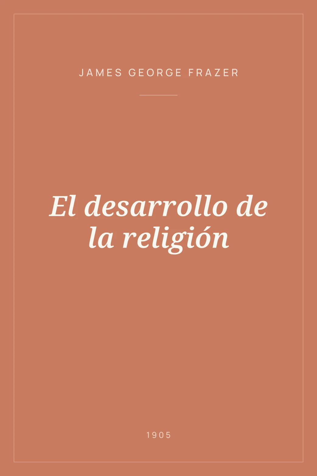 Portada de El desarrollo de la religión