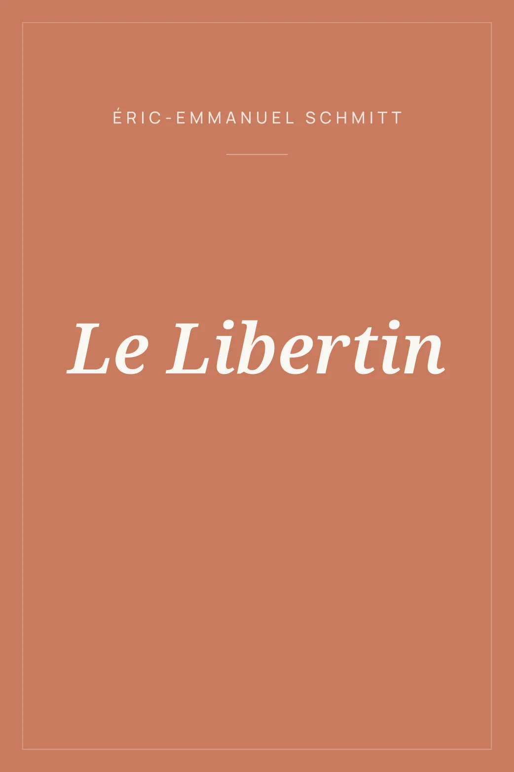 Portada de Le Libertin