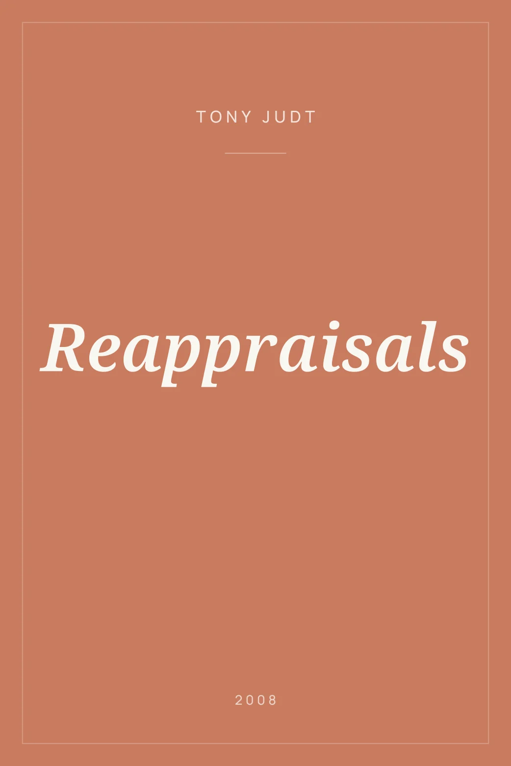 Portada de Reappraisals