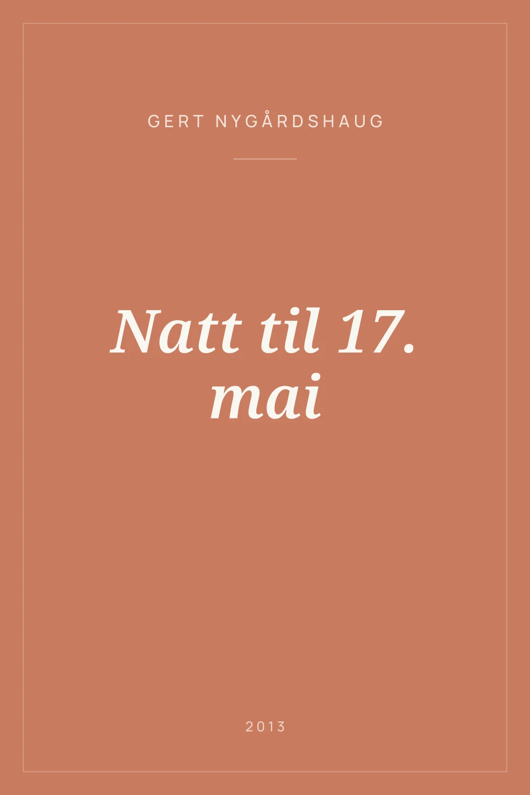 Portada de Natt til 17. mai