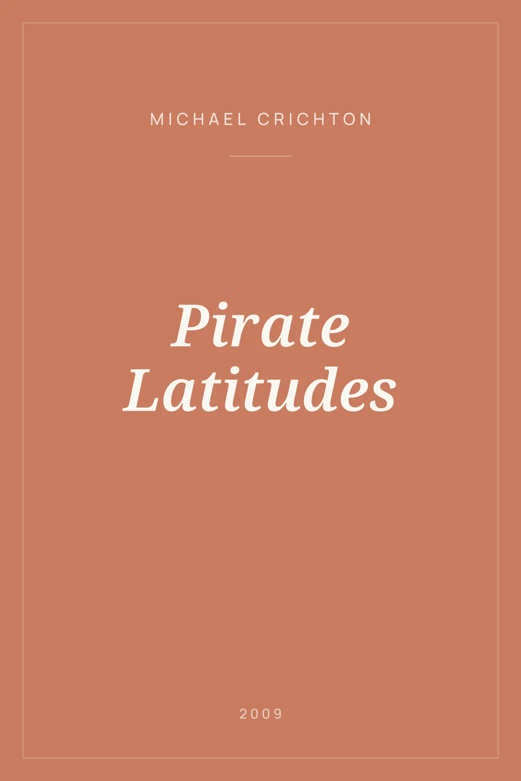 Portada de Pirate Latitudes