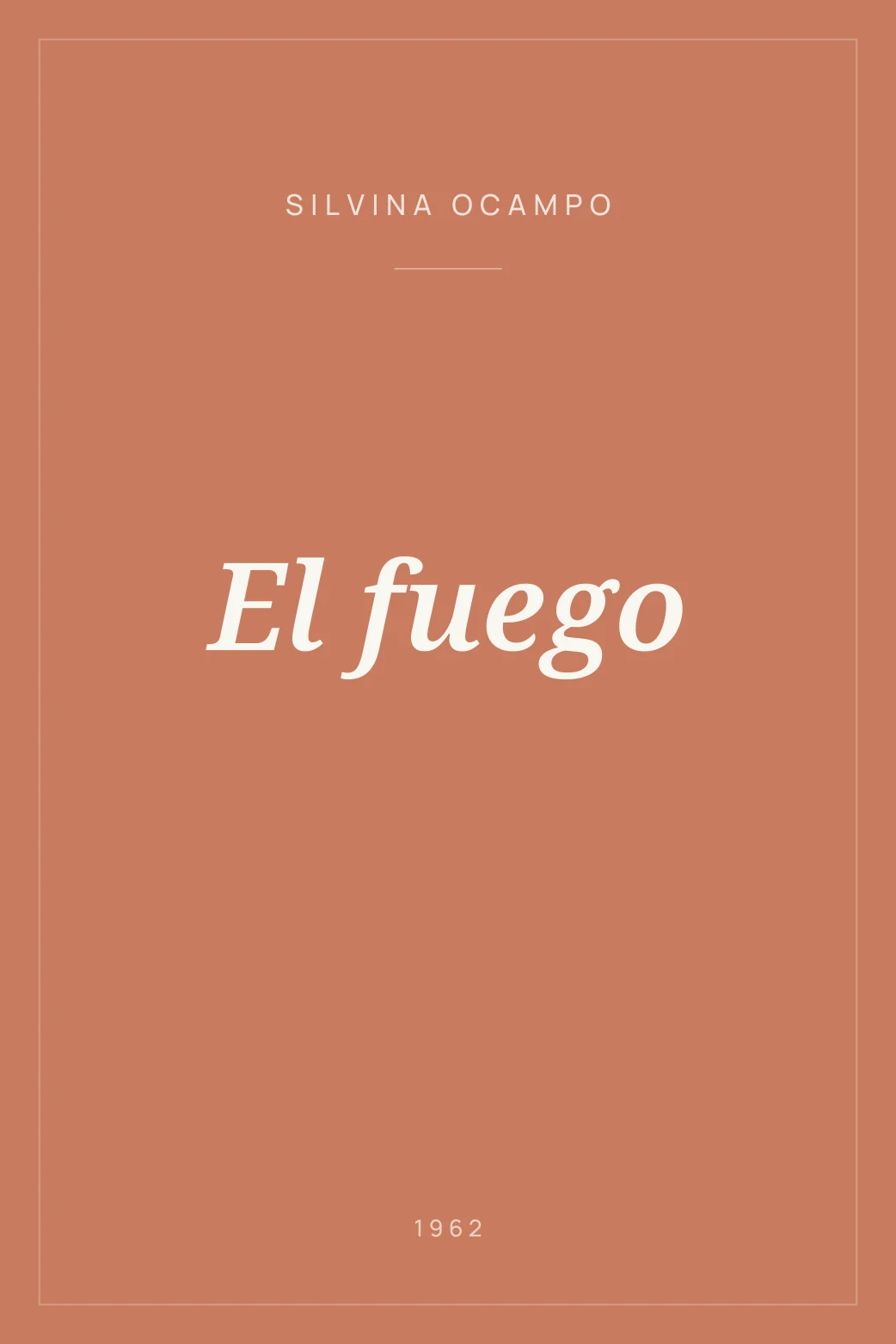 Portada de El fuego