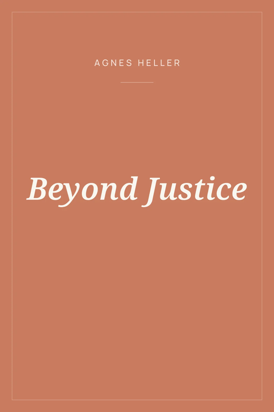 Portada de Beyond Justice