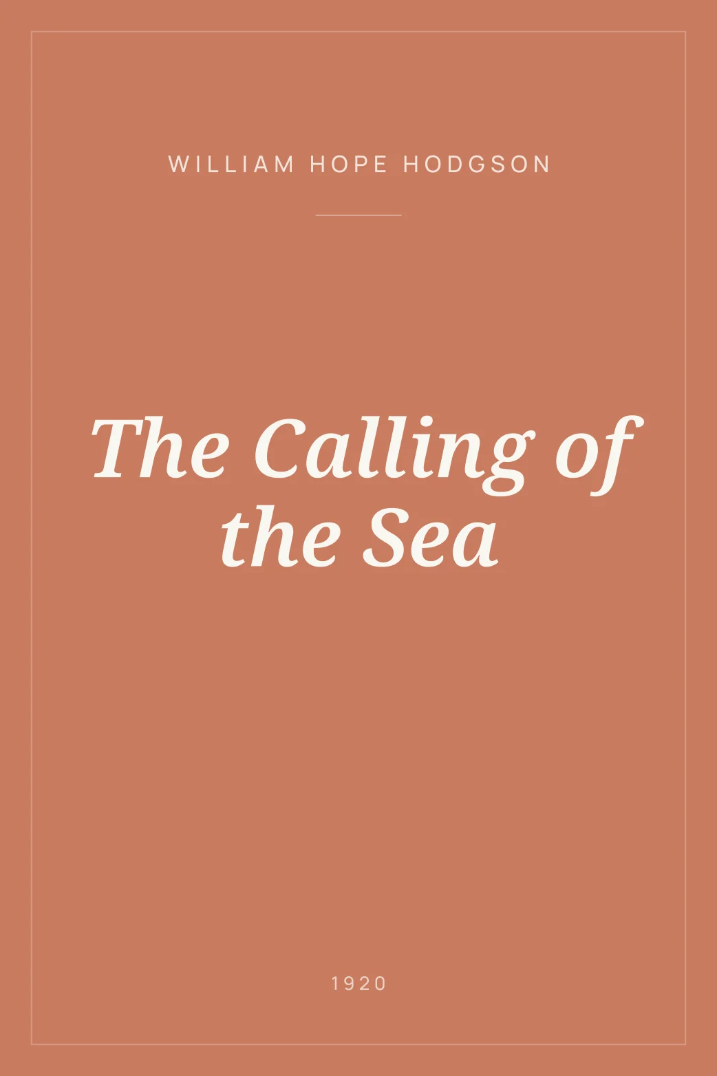 Portada de The Calling of the Sea