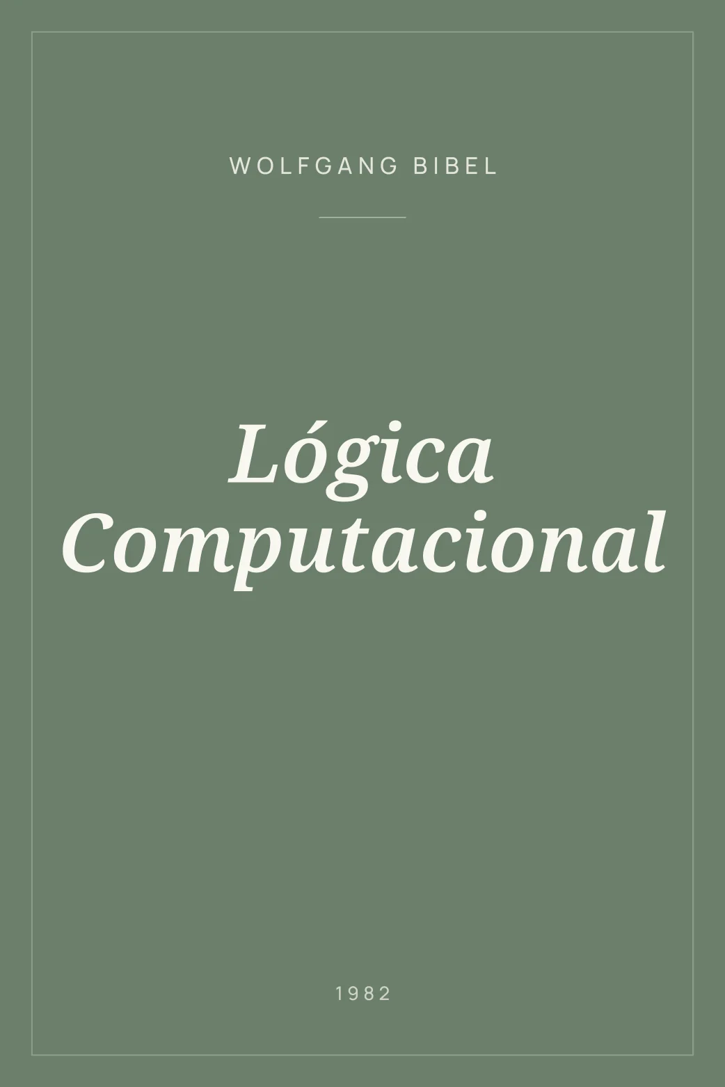 Portada de Lógica Computacional