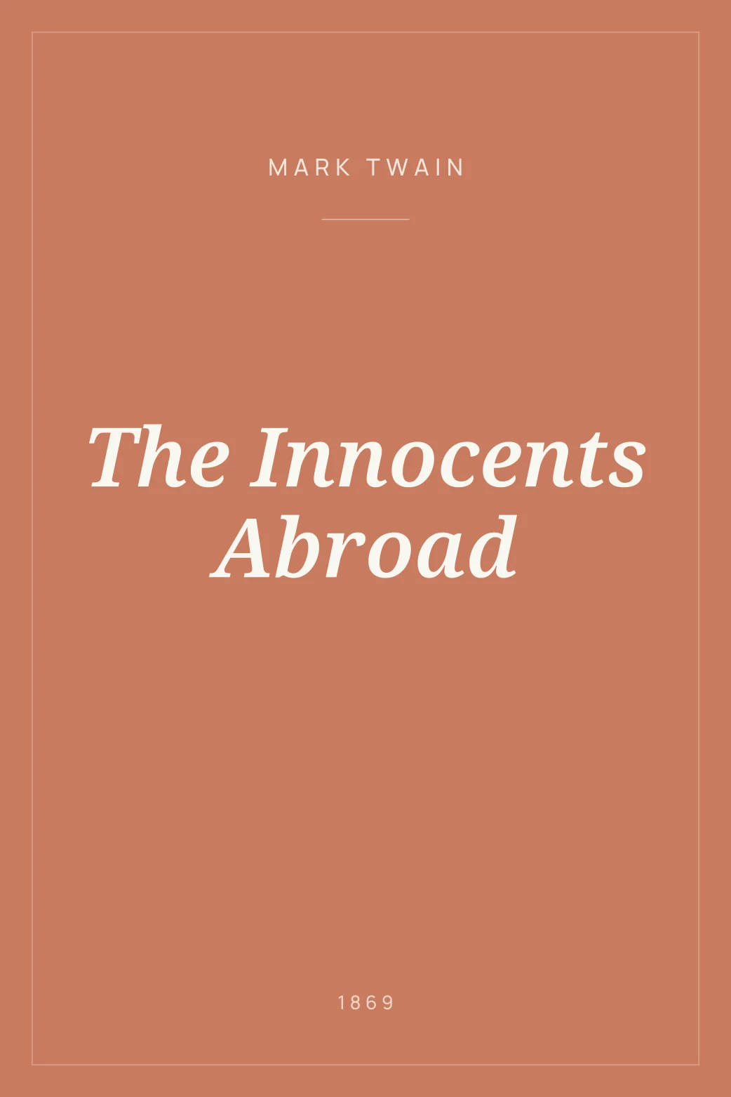 Portada de The Innocents Abroad