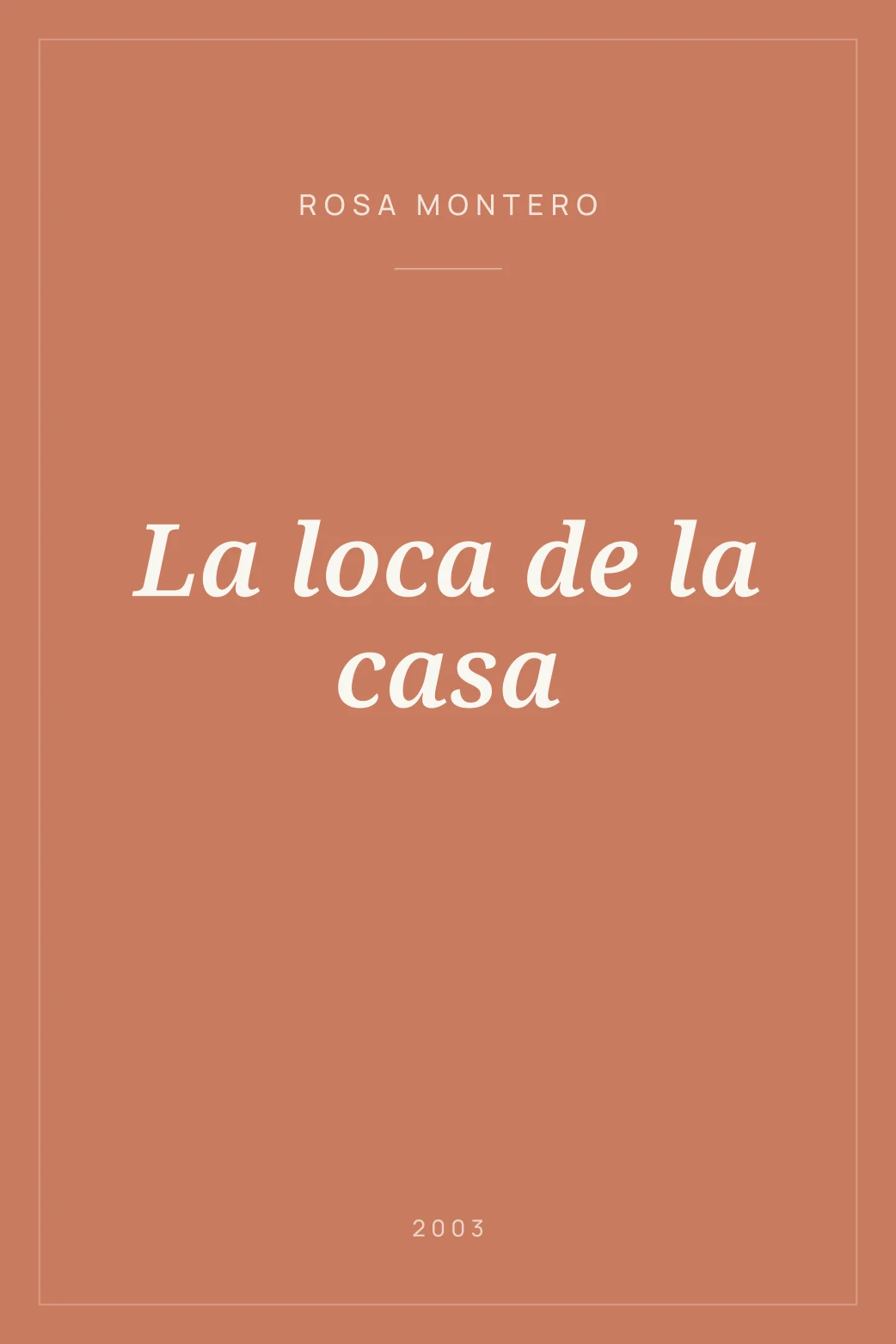 Portada de La loca de la casa