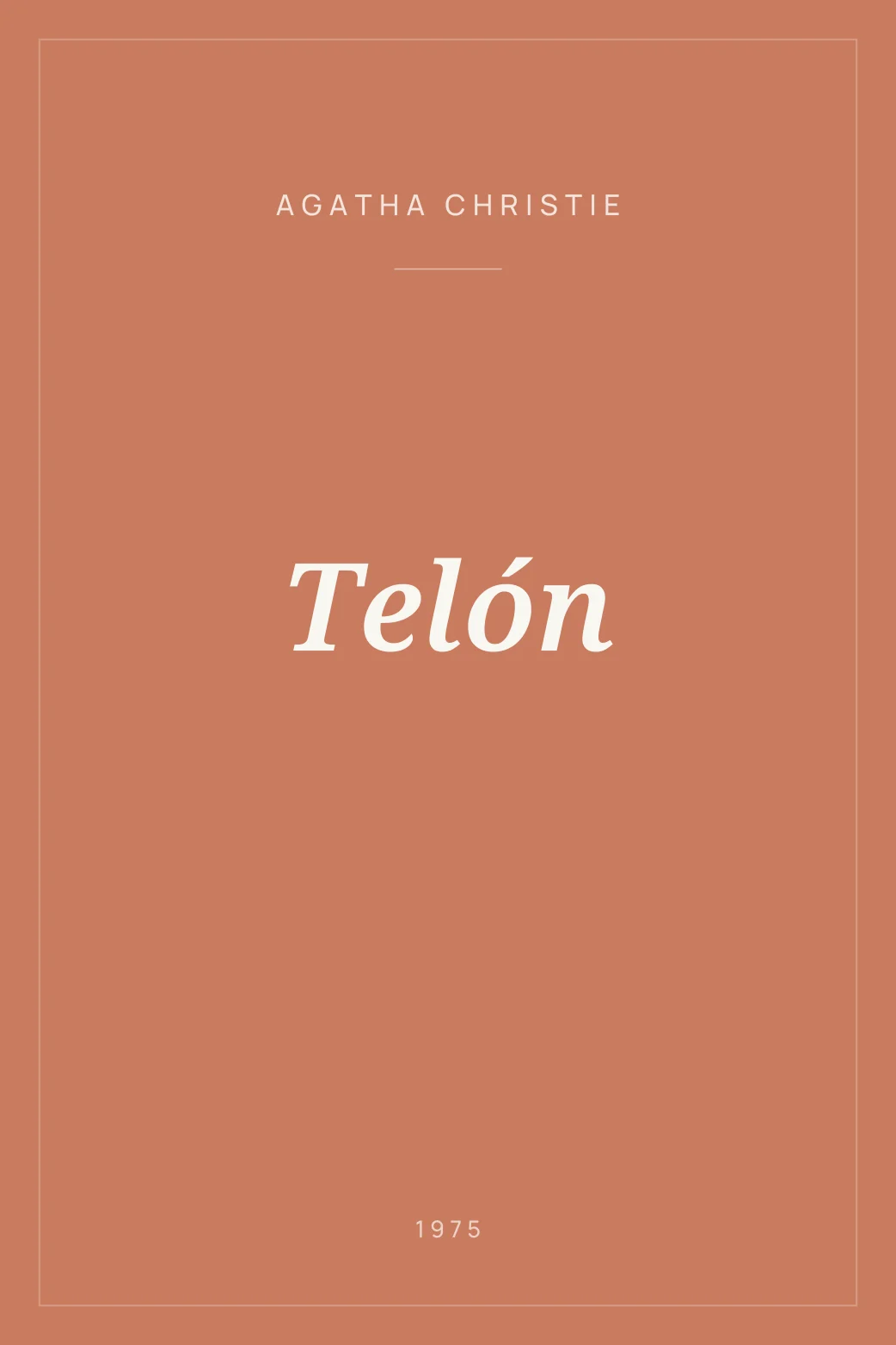 Portada de Telón