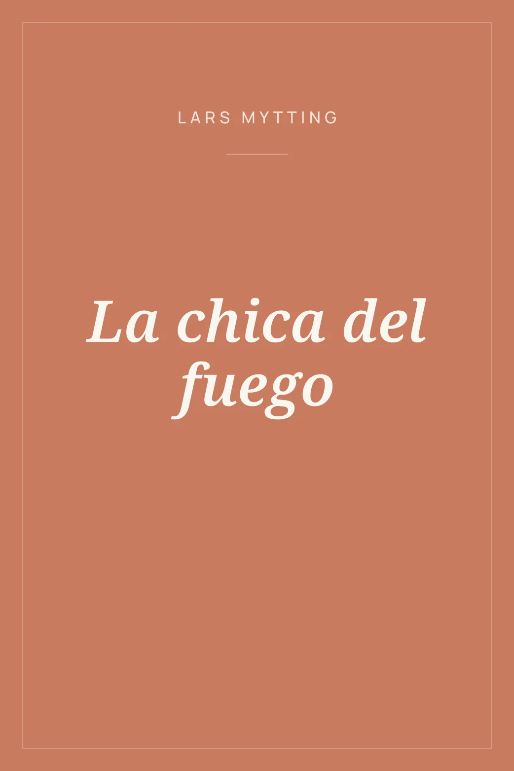 Portada de La chica del fuego