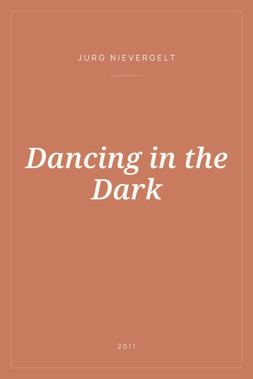 Portada de Dancing in the Dark