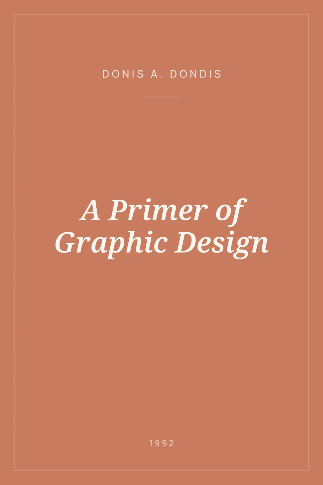 Portada de A Primer of Graphic Design