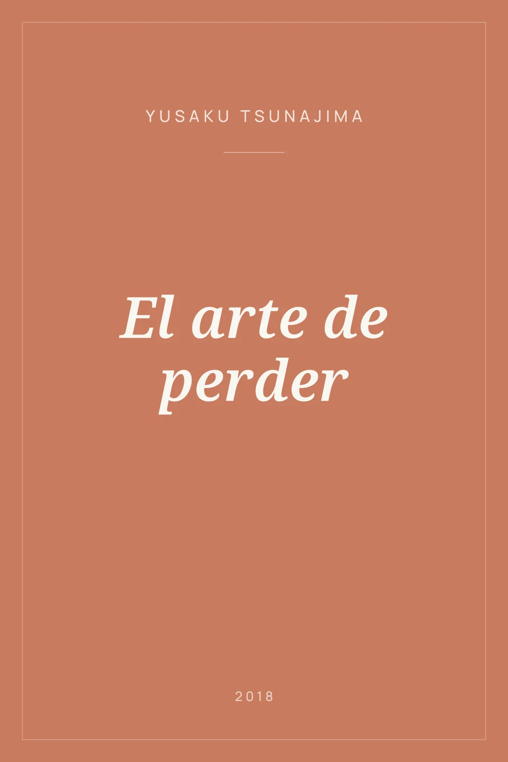 Portada de El arte de perder