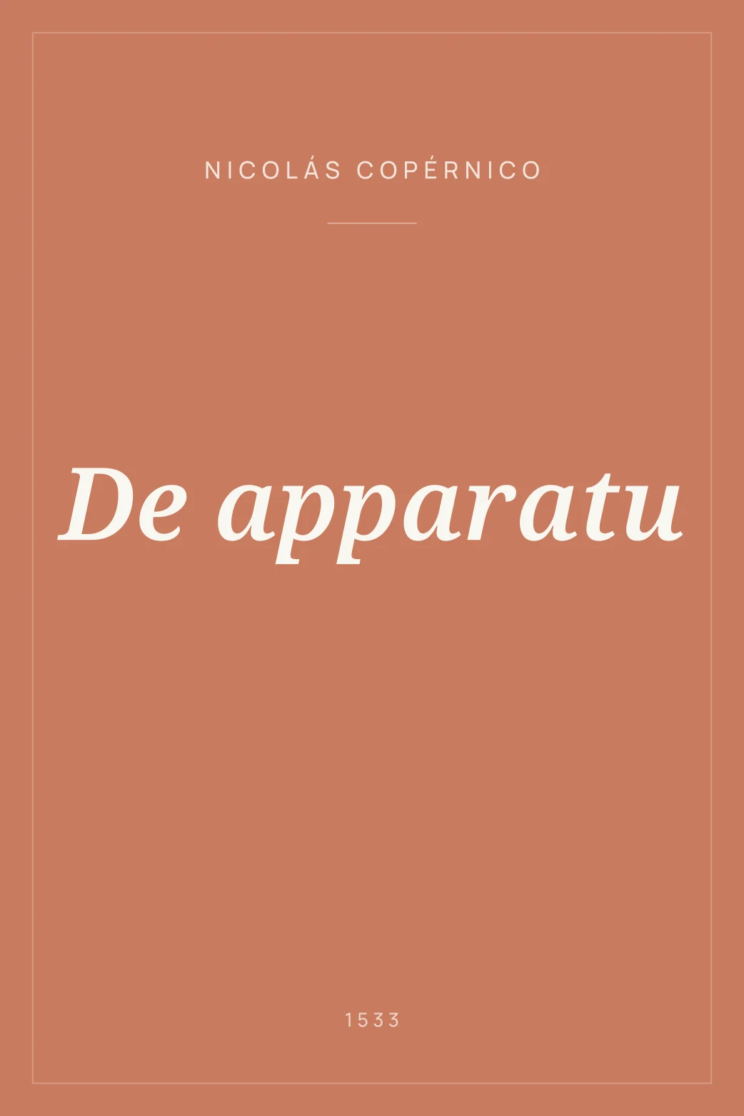 Portada de De apparatu