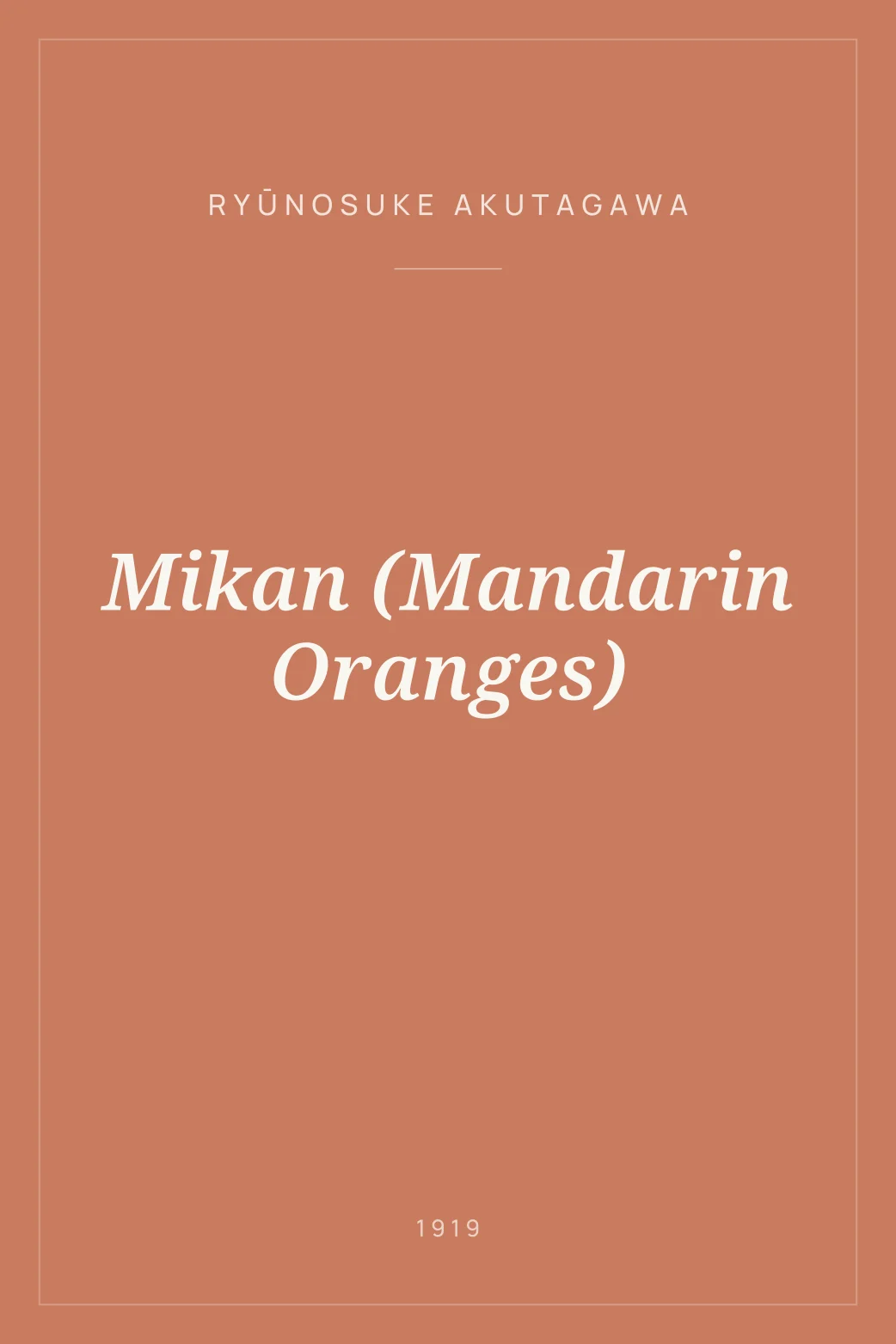 Portada de Mikan (Mandarin Oranges)