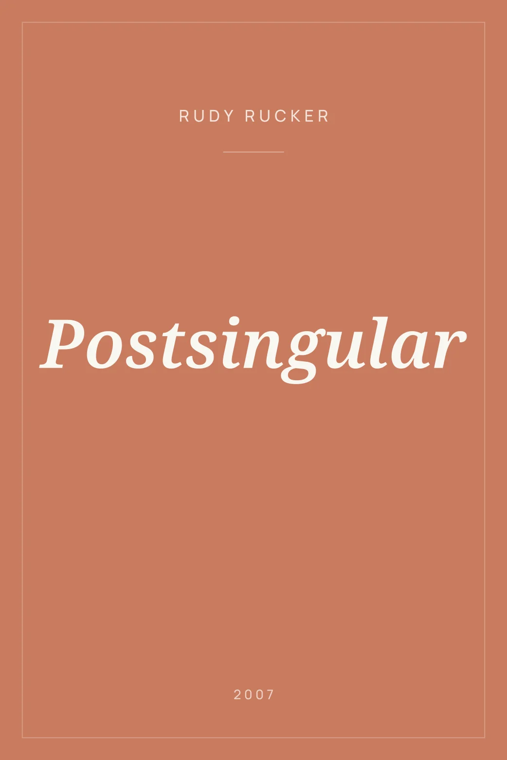 Portada de Postsingular